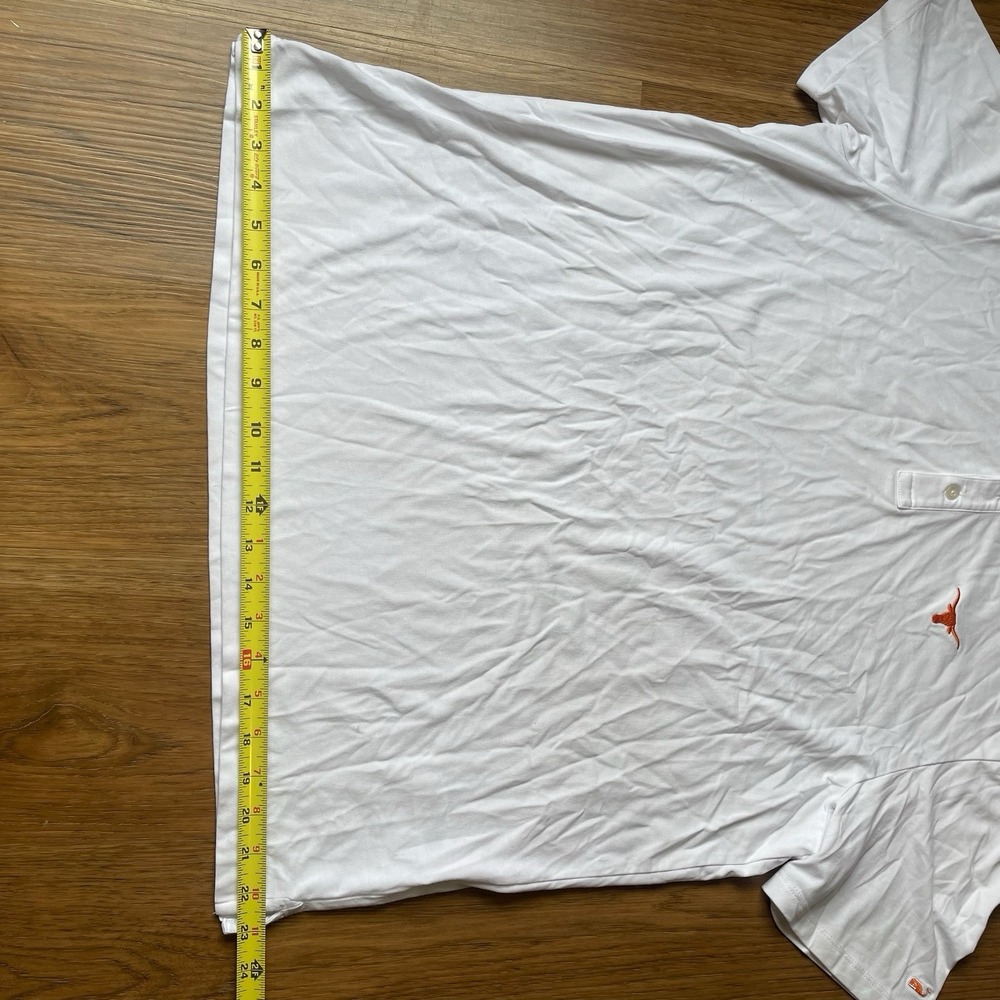 University Of Texas Polo Shirt Men L Vineyard Vines White Edgartown UT Longhorn - Picture 8 of 12